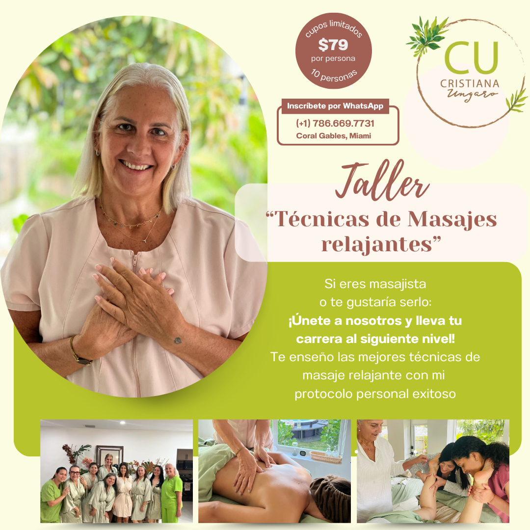 Precio promocional de lanzamiento <br> TALLER DE TECNICAS DE MASAJE RELAJANTE (ONLINE)